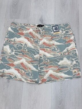 Pendleton Landscape Shoreside Swim Trunks 7” UPF 50+ Built-In Liner Mens XL